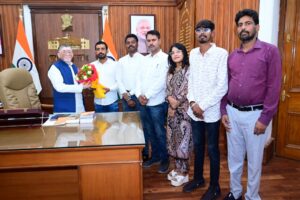 युवा आजसू राज्यपाल मुलाकात 