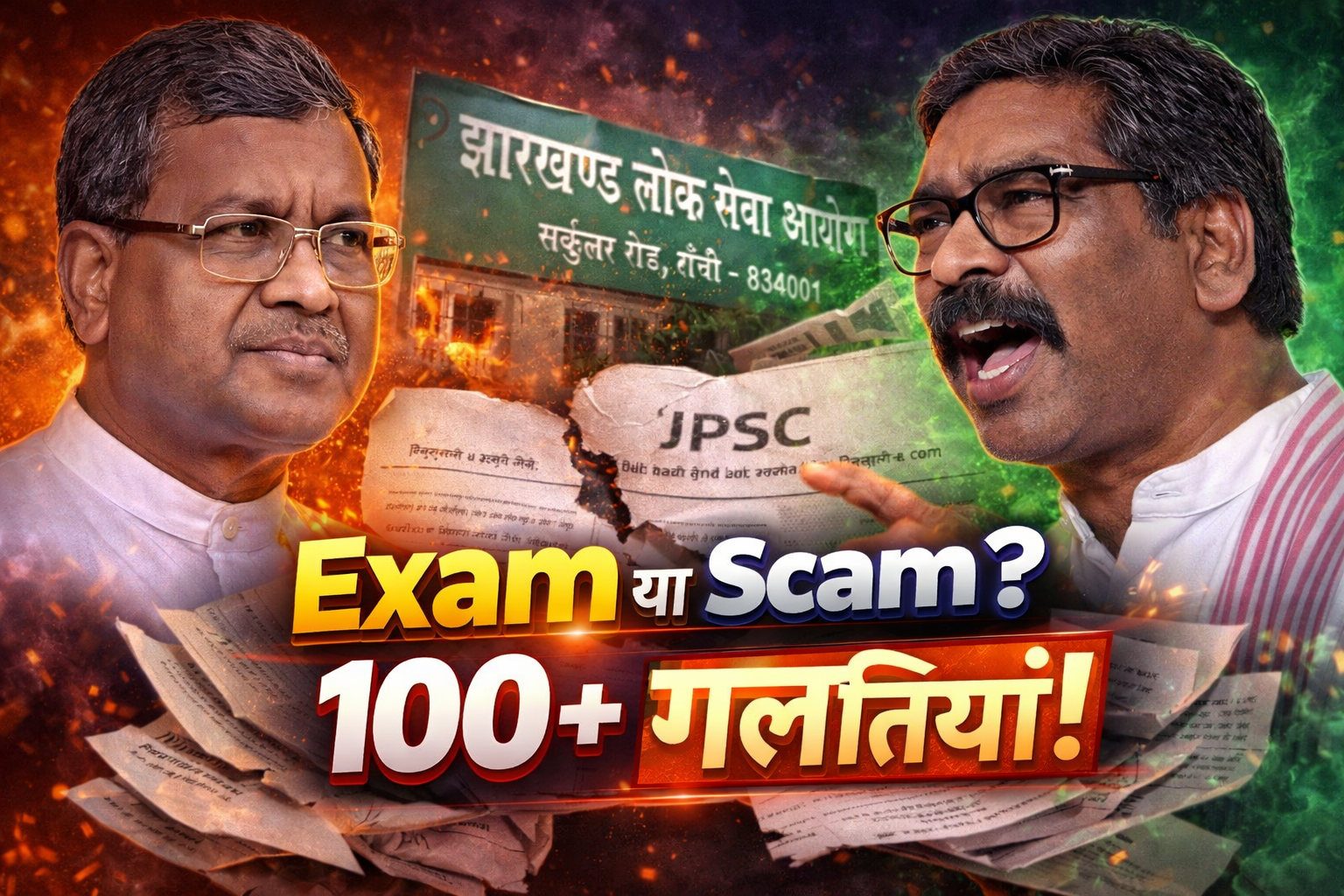 JPSC exam controversy Babulal Marandi statement