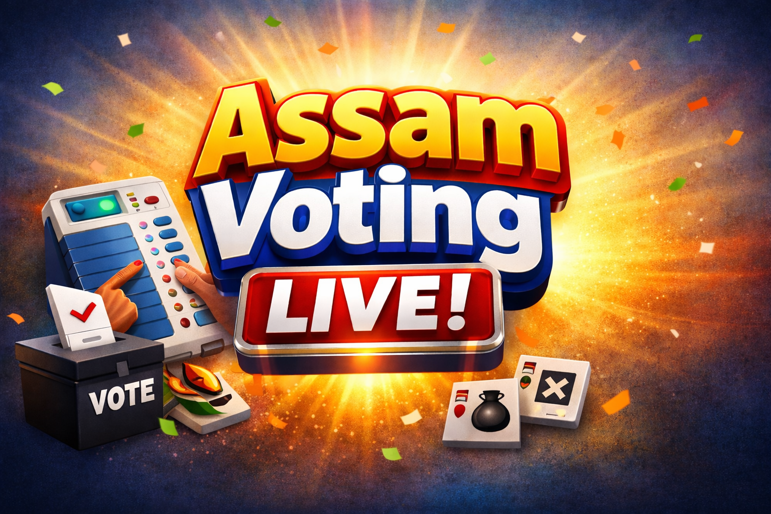 Assam Election 2026 Assam Voting Live