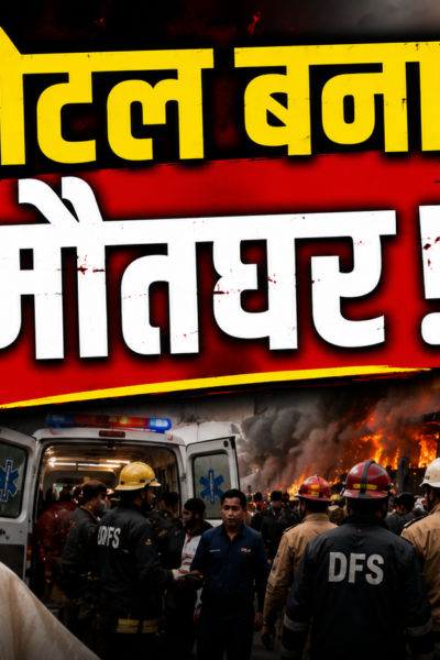 दिल्ली के मालवीय नगर में होटल फ्लोरिस स्टे में लगी भीषण आग के दौरान बचाव कार्य