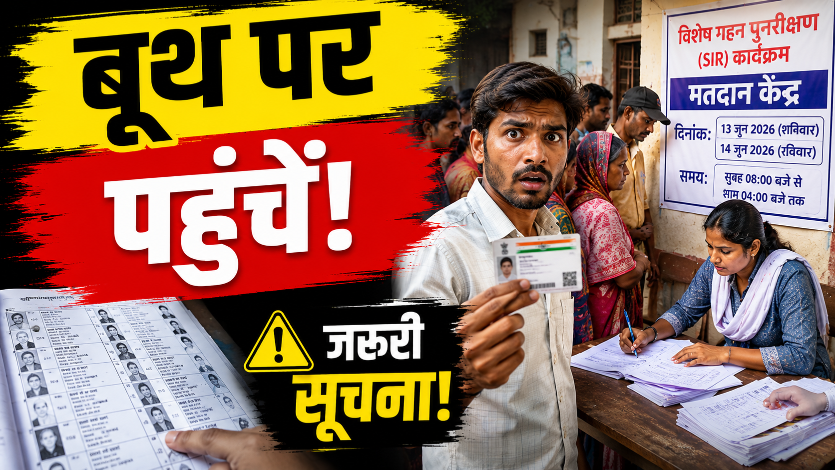 रांची में SIR अभियान के तहत मतदान केंद्र पर मतदाता मैपिंग करते BLO