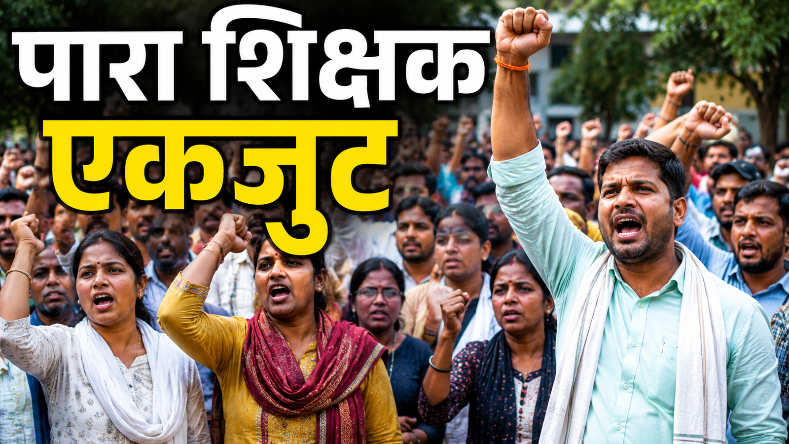 JTET पारा शिक्षकों का रांची महाजुटान