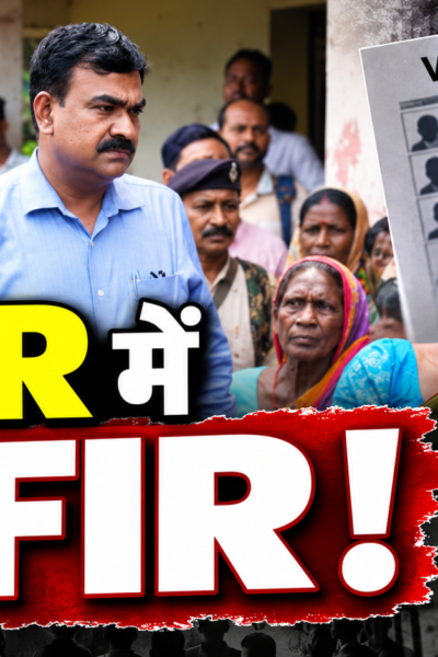 साहिबगंज में SIR के तहत मतदाता सूची की स्थल जांच करते मुख्य निर्वाचन पदाधिकारी के रवि कुमार