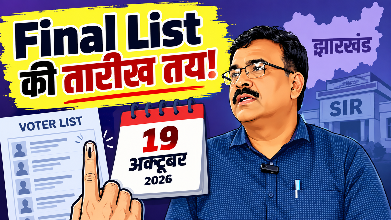 Jharkhand SIR 2026 voter list revision and Form 6 Form 8 applications