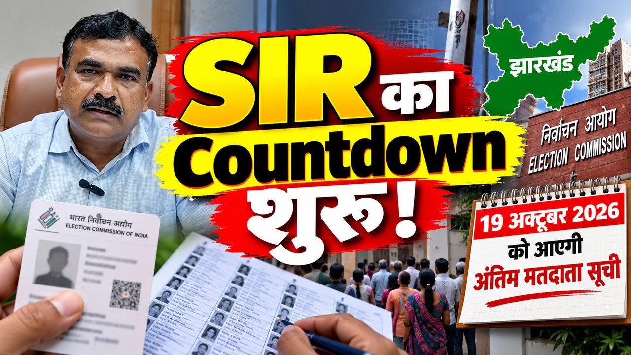 झारखंड SIR में 12 लाख से अधिक आवेदन डिजिटाइज