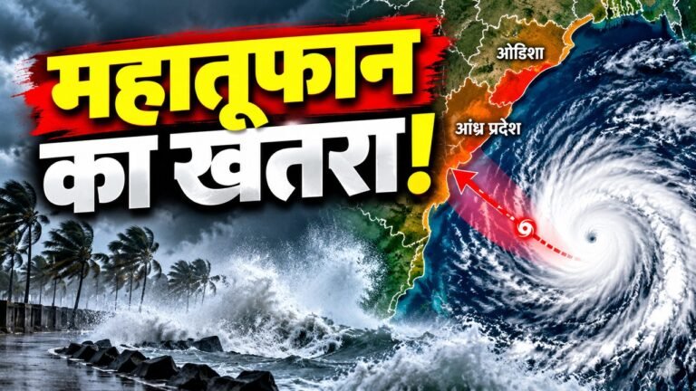 बंगाल की खाड़ी में चक्रवाती तूफान अर्नब का सैटेलाइट दृश्य और 27 अक्टूबर 2026 का IMD पूर्वानुमान