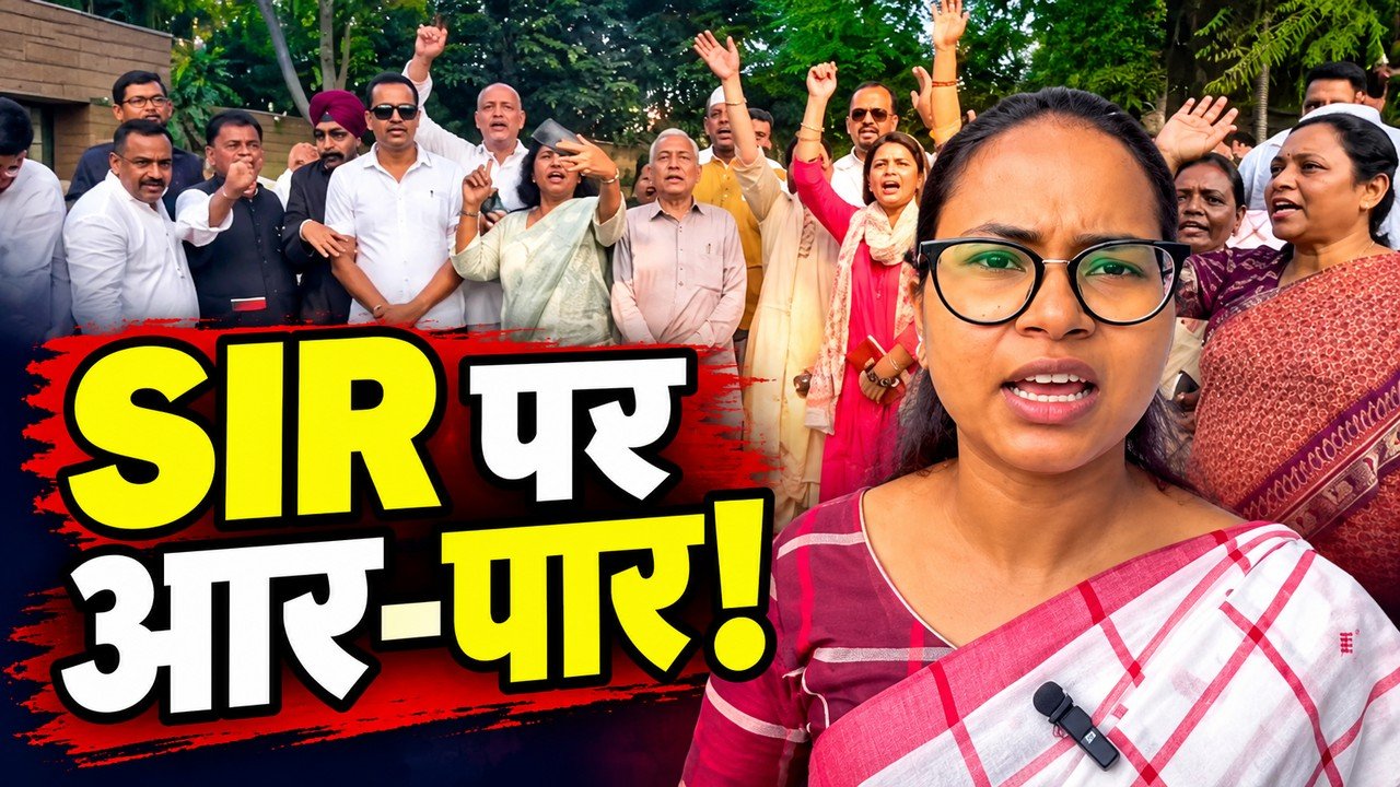 SIR Protest: दिल्ली पहुंचे शिल्पी नेहा तिर्की समेत झारखंड कांग्रेस के नेता